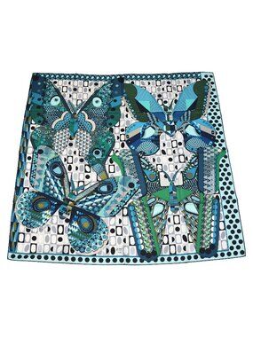 Hermes Les Ailes de la Soie 90 Silk Square Scarf Multicolor